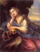Simon  Vouet Penitent Mary Magdalene USA oil painting artist